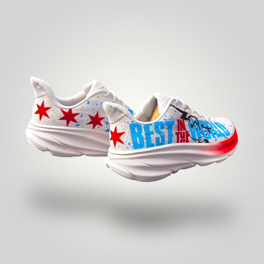 MACHE275's tweet image. Custom Hokas for the Best in the World, @CMPunk. Being a fan of his all these years this is surprisingly the first time I ever did anything for him. Hope to see these on his feet sometime soon. 🤘

#bestintheworld #cmpunk