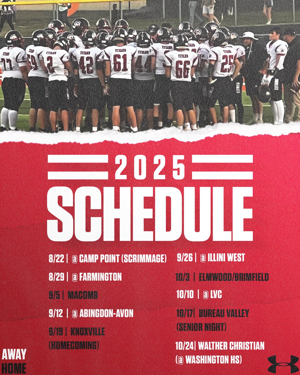 🚨2025 SCHEDULE🚨

#TitanFamily🛡️