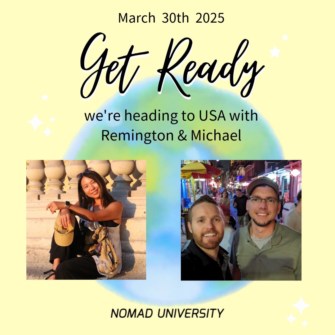 nomaduniv's tweet photo. Get Ready, Digital Nomads! 新しいエピソードが 3月30日 に 公開されます🎧✨

今回のゲストは、家族を育てながら不動産投資で自由なライフスタイルを実現している、リアルでインスピレーショナルな2人、Michael と Remingtonです🌎💼

#NomadUniversity #デジタルノマド https://t.co/lkGccnni1R