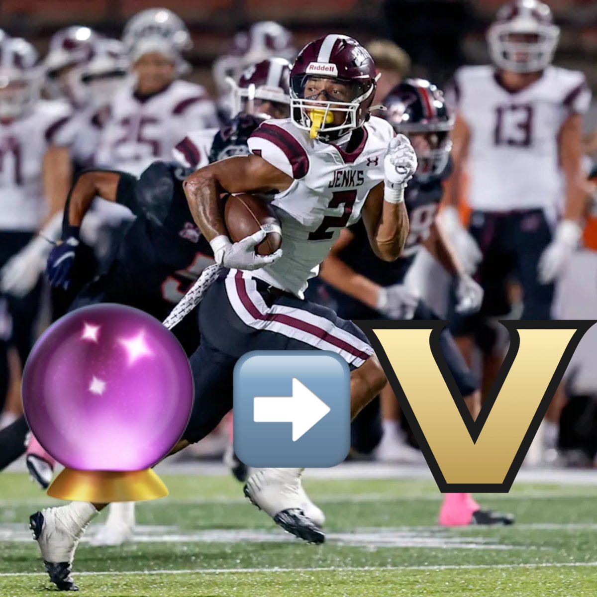 Official CTESPN crystal ball prediction has Jenks running back Kaydin Jones committing to Vanderbilt.
