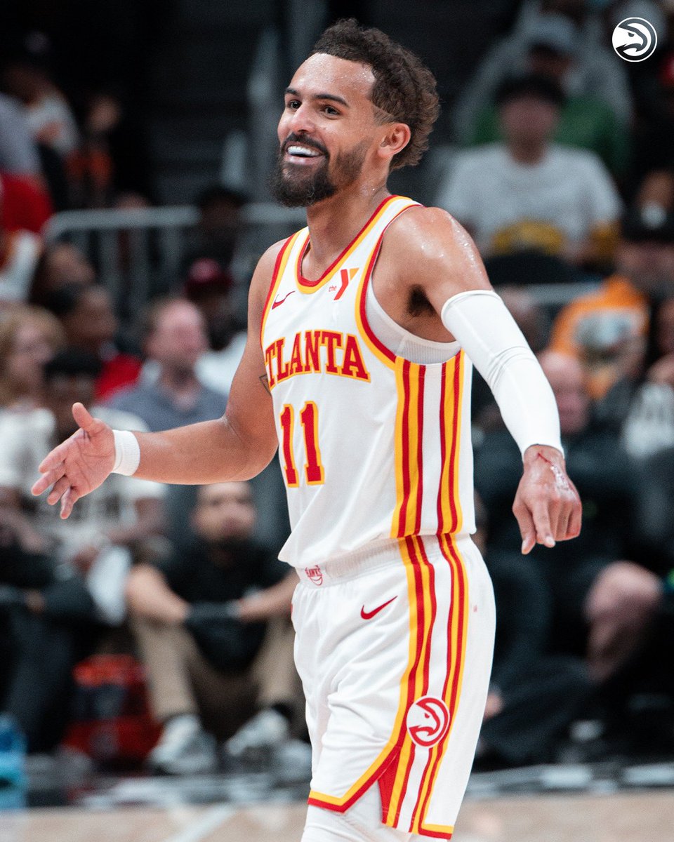 ATLHawks's tweet photo. Trae is the first player in the NBA since Russell Westbrook in 2019 to reach 1,500 Points &amp; 750 Assists in a single season.

He's the first Hawk ever to do so ❄️ https://t.co/7Lo3ZSfVG7