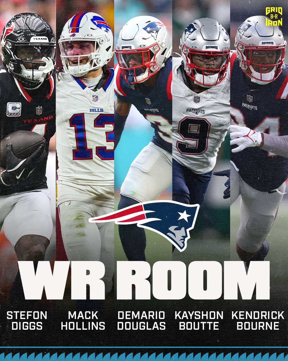 brgridiron's tweet image. Pats are LOADING UP for Drake Maye Year 2 🚀