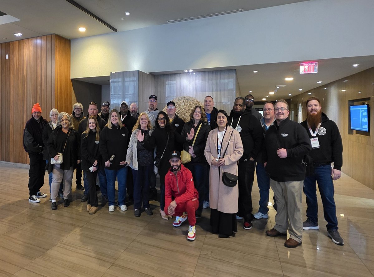 WorkersUnitedMA's tweet photo. Mid Atlantic Regionial Joint Board proudly checking in for our @WorkersUnited 2025 Convention in Cleveland, Ohio! #DefiningOurFuture #WorkersUnited #wunomatterwhat #wumarjb #wumarjbmembers https://t.co/NjjPB4b97a