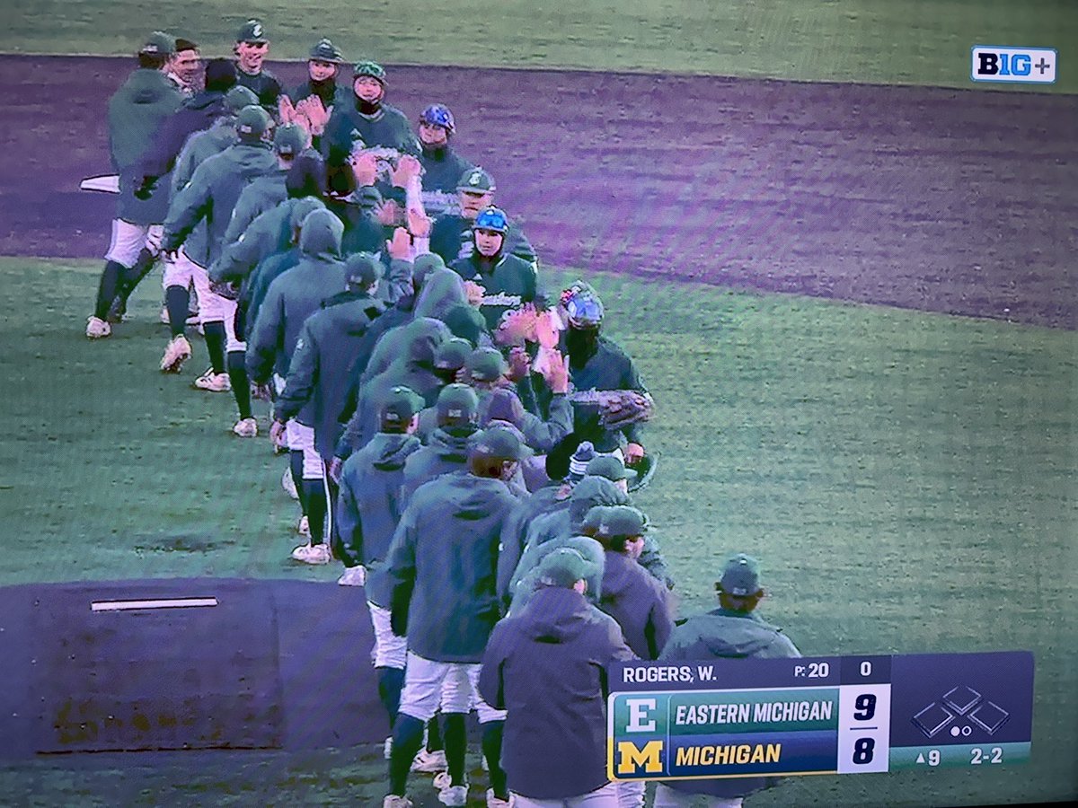 In baseball, Washtenaw County belongs to Eastern Michigan!

EMU knocks off the the University of Michigan, 9-8!