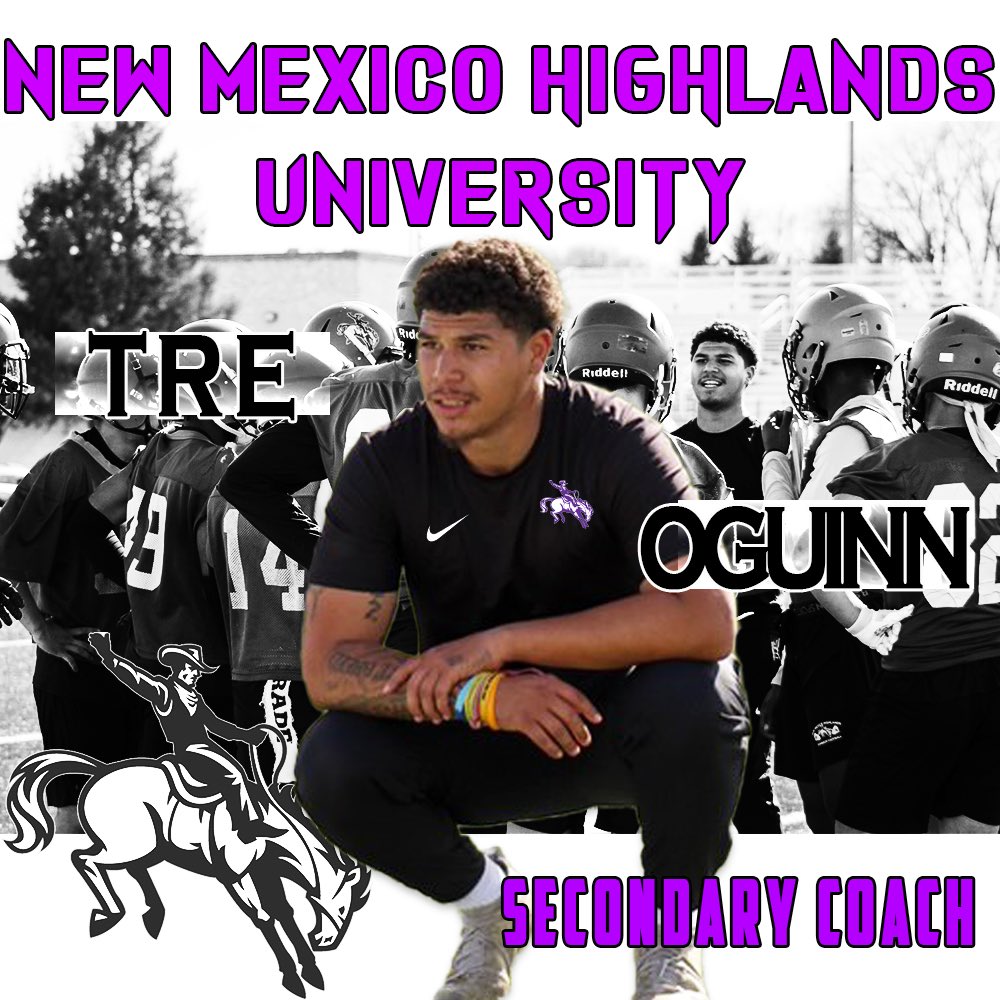🚨🚨NEW STAFF ADDITION🚨🚨

Let’s WELCOME our new secondary coach <a href="/TreOguinn/">treoguinn</a> and wish him a Happy Birthday!! 🤠 

#CowboyTough
#ThisIsHighlands