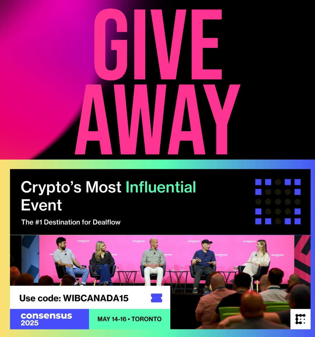 Justyna Osowska (@womanblockchain) on Twitter photo 🚨 GIVEAWAY ALERT 🚨
We’re giving away 1 FREE Pro Pass to #Consensus2025 in Toronto! 🎟️🔥
Want to join the biggest Web3 event of the year? Here's how to enter: 👇
1️⃣ Follow us <a href="/womeninblockch3/">womeninblockchaincad</a>
2️⃣ Follow <a href="/consensus2025/">#Consensus2025</a>
3️⃣ Like & RT this post
4️⃣ Reply with why YOU want to attend 🚨 GIVEAWAY ALERT 🚨
We’re giving away 1 FREE Pro Pass to #Consensus2025 in Toronto! 🎟️🔥
Want to join the biggest Web3 event of the year? Here's how to enter: 👇
1️⃣ Follow us <a href="/womeninblockch3/">womeninblockchaincad</a>
2️⃣ Follow <a href="/consensus2025/">#Consensus2025</a>
3️⃣ Like & RT this post
4️⃣ Reply with why YOU want to attend