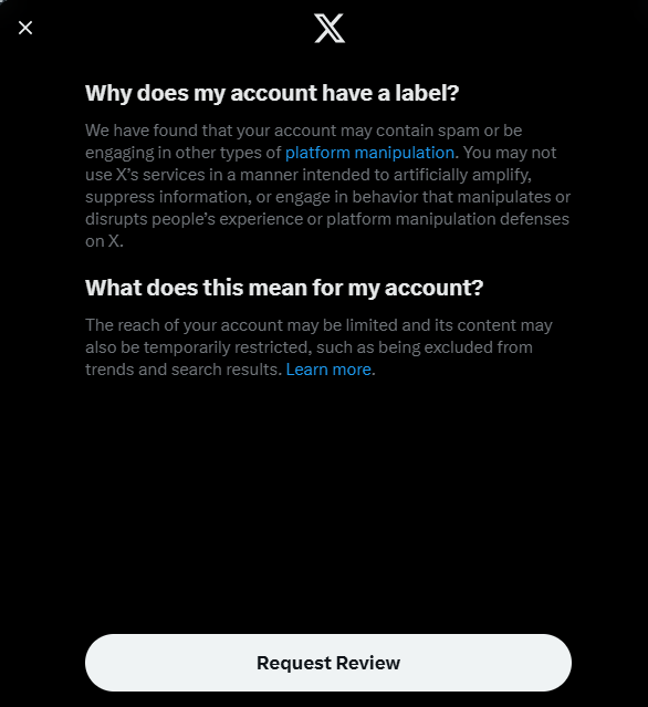 UCJDT's tweet photo. We're confused over here . . . help @X @elonmusk 

Real account, real people. We're a sub-brand of @LiveTallowed and here to celebrate those out doing and building.🇺🇸 https://t.co/LSsdfwAs8I