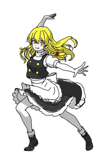 魔理沙練習らくがき 