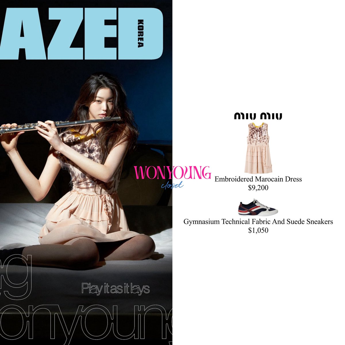 wonyoungcloset's tweet photo. 250321 Wonyoung For Dazed Korea April Issue (FIRST PART)
——————
She is wearing Miu Miu
——————
#WONYOUNG #WONYOUNGIZONE #WONYOUNGIVE #JANGWONYOUNG #WONYOUNGSTYLE #IZONE #WONYOUNGCLOSET #IVE #IVEFASHION #IVESTYLE #장원영 #원영 #아이브 #ウォニョン #ジャンウォニョン https://t.co/4G4XB8FS69