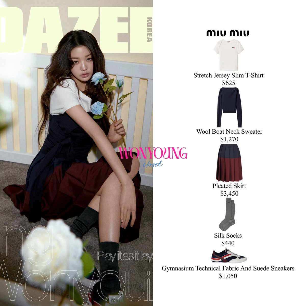 wonyoungcloset's tweet photo. 250321 Wonyoung For Dazed Korea April Issue (FIRST PART)
——————
She is wearing Miu Miu
——————
#WONYOUNG #WONYOUNGIZONE #WONYOUNGIVE #JANGWONYOUNG #WONYOUNGSTYLE #IZONE #WONYOUNGCLOSET #IVE #IVEFASHION #IVESTYLE #장원영 #원영 #아이브 #ウォニョン #ジャンウォニョン https://t.co/4G4XB8FS69