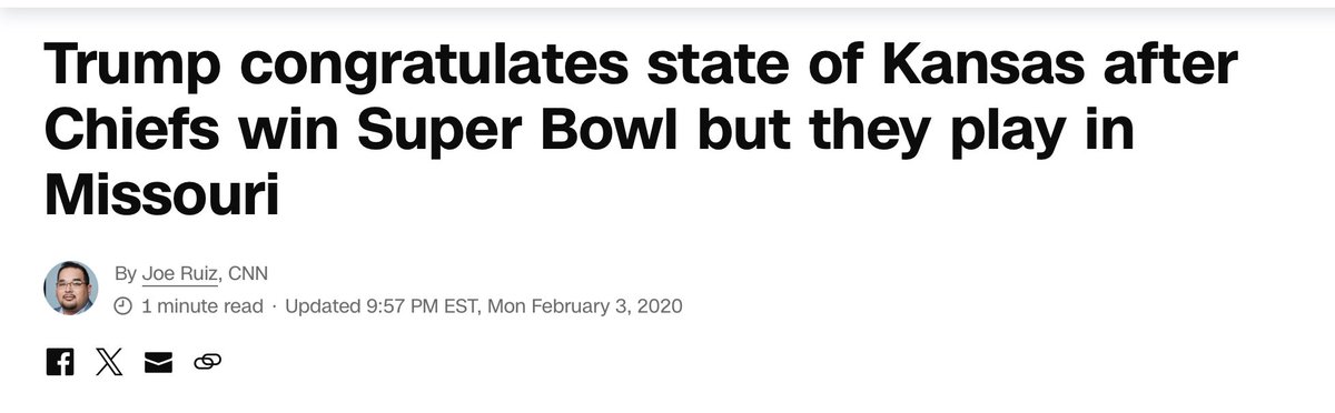 bandy24's tweet photo. @CongBoyle @CongBoyle this is the guy who congratulated the Chiefs for representing The Great State of Kansas in 2020. 😂 https://t.co/VxHiO89CWj