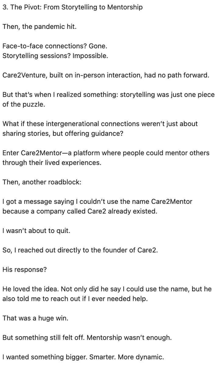 3. The Pivot: From Storytelling to Mentorship
