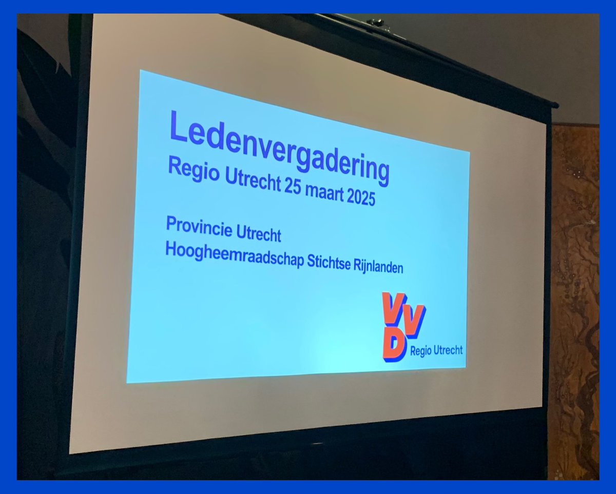 Met een aantal enthousiaste leden waren wij present bij de drukbezochte ALV van VVD Regio Utrecht. Het was een ALV met een interessante agenda en een dubbele bijpraat: namelijk vanuit onze Utrechtse provinciale fractie én onze Tweede Kamer fractie. #VVD
