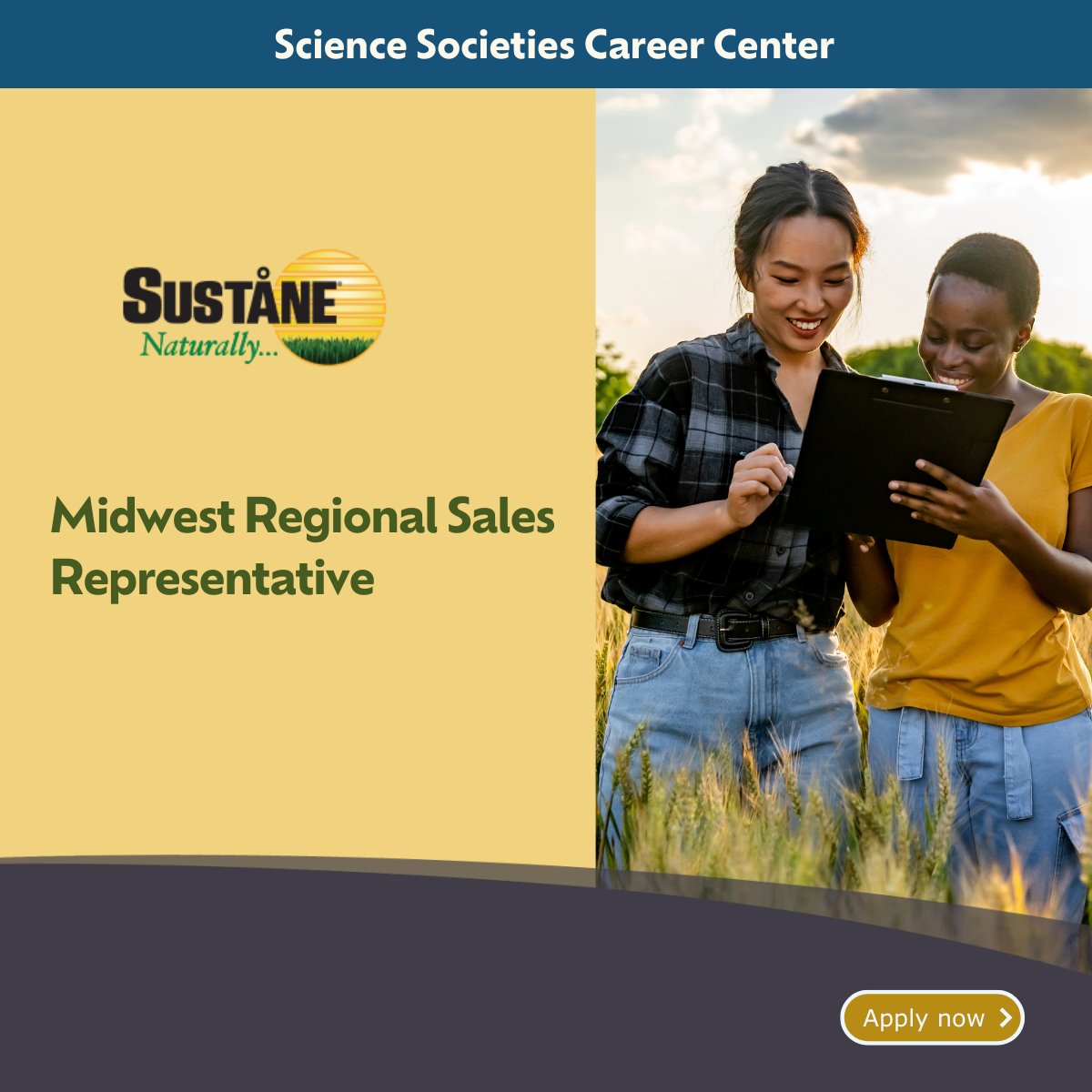 ASA_CSSA_SSSA's tweet image. Are you passionate about sustainability and customer service? Join Sustane Natural Fertilizer, Inc. for agronomically sound solutions! Check it out: ow.ly/v8zk50VniKW #Sustainability #NaturalFertilizer #AgroSolutions #CustomerService