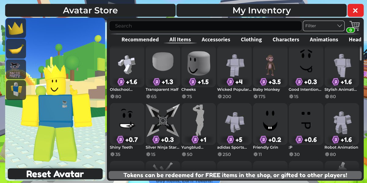 Earn FREE Tokens when shopping in our new game!
Tokens can be redeemed for FREE UGC Limiteds!

Play here: roblox.com/games/10886302…

#Roblox #RobloxDev #RobloxUGC