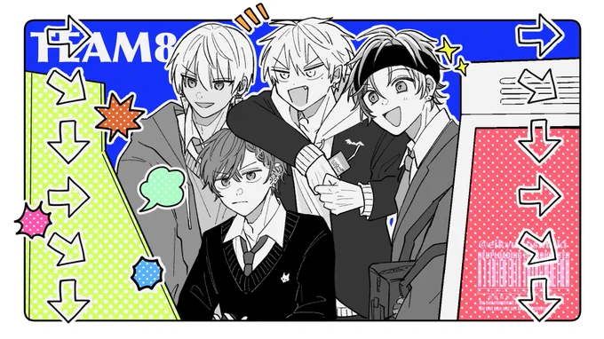 #KuzuArt #絵ブラヒム #絵スコート #ドロウイング #V最第一幕  学パロ風

💥🥊 