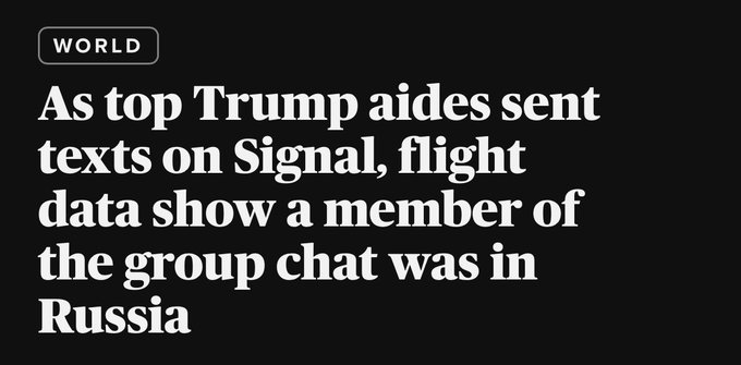 wa4voter's tweet image. Texting about military operations while in Moscow.

The Russians can hack signal chat groups.
#incompetente 
#SignalChatGroup
#FUBAR