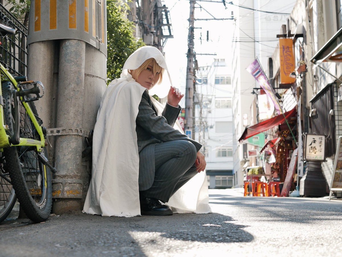 zero__karasu's tweet image. Cosplay  ⚠︎捏造衣装⚠︎

……待つのは慣れてる。

山姥切国広

photo（るっち）thx✨️

 #仙スト  #コスプレス