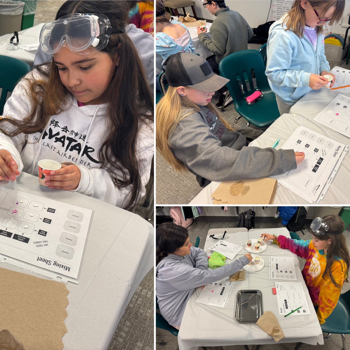 We’re scientists in 5P! Will there be a chemical reaction? #eyestoneiswheretheHEARTis