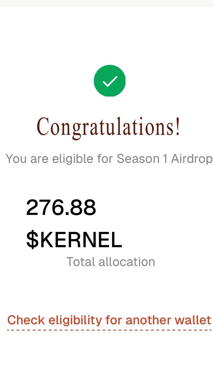 🪂🪂 KelpDAO (KernelDAO) $KERNEL Season 1 Airdrop Early Checker is live!

➡️ Check Here : kerneldao.io/airdrop-checke…

Now, they all come together with $KERNEL - our unified token! TGE planned
for early April 2025!

Check your eligibility for Season 1 rewards - 10% of the total