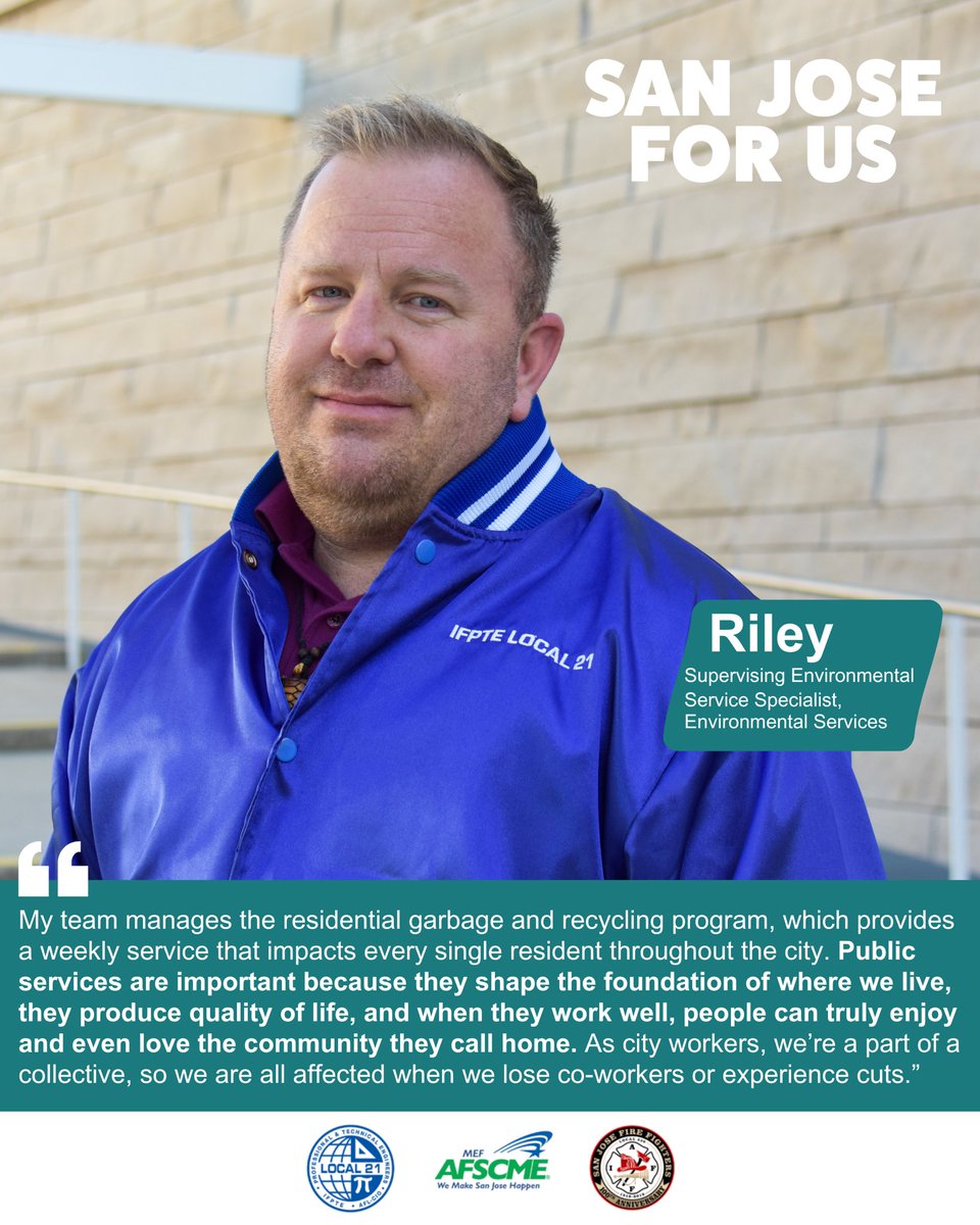 “Public services are important because they shape the foundation of where we live...” -Riley ♻️

Data shows us that the City of #SanJose can close the budget gap by properly accounting for vacancy rates, encumbrances, and expenditures-the city has the funds to work for all of us.