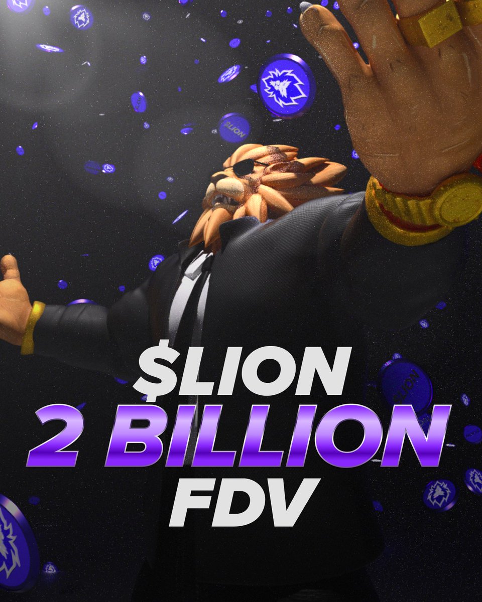 $LION has roared past $2B FDV. The Pride is strong, the momentum is real and it’s all eyes on us. Who’s still sleeping on $LION? This is only the beginning! 🚀
#LoadedLions #LION