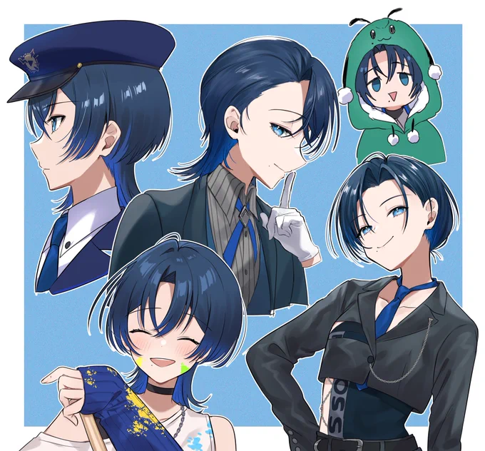 いろんな青くん #青ペン 