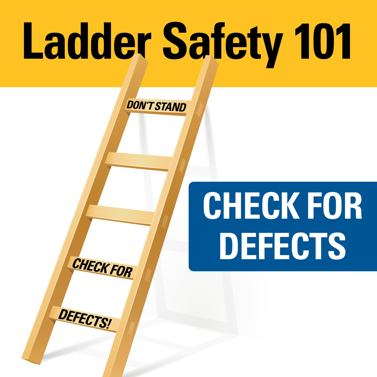 Take safety to new heights during #LadderSafetyMonth. 🪜 Learn these simple  rules for #ladder safety and remember, for every 4 feet of ladder height,  the base should be 1 foot away from, image size:1200x1200