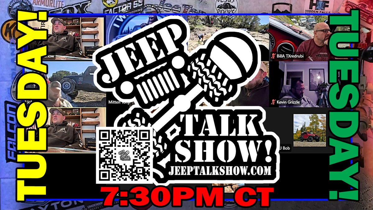 JeepTalkShow's tweet image. It&apos;s Tuesday and that means it&apos;s time for another Round Table episode. Sit back and enjoy the conversation, or join in on the conversation. Everyone sees your comments on our YouTube LIVE. #jeeptalkshow #jeep #jeeplife #jtschicchat
