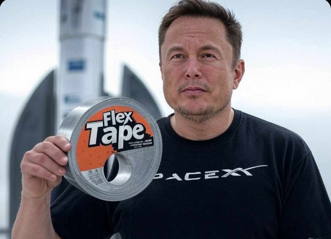 FlextapeSol's tweet photo. @elonmusk CA: 4CFBUS7hrsAhTShd2MvW6Ui64JStgCmoA76CWwk4pump https://t.co/ZhFwnQ3aph