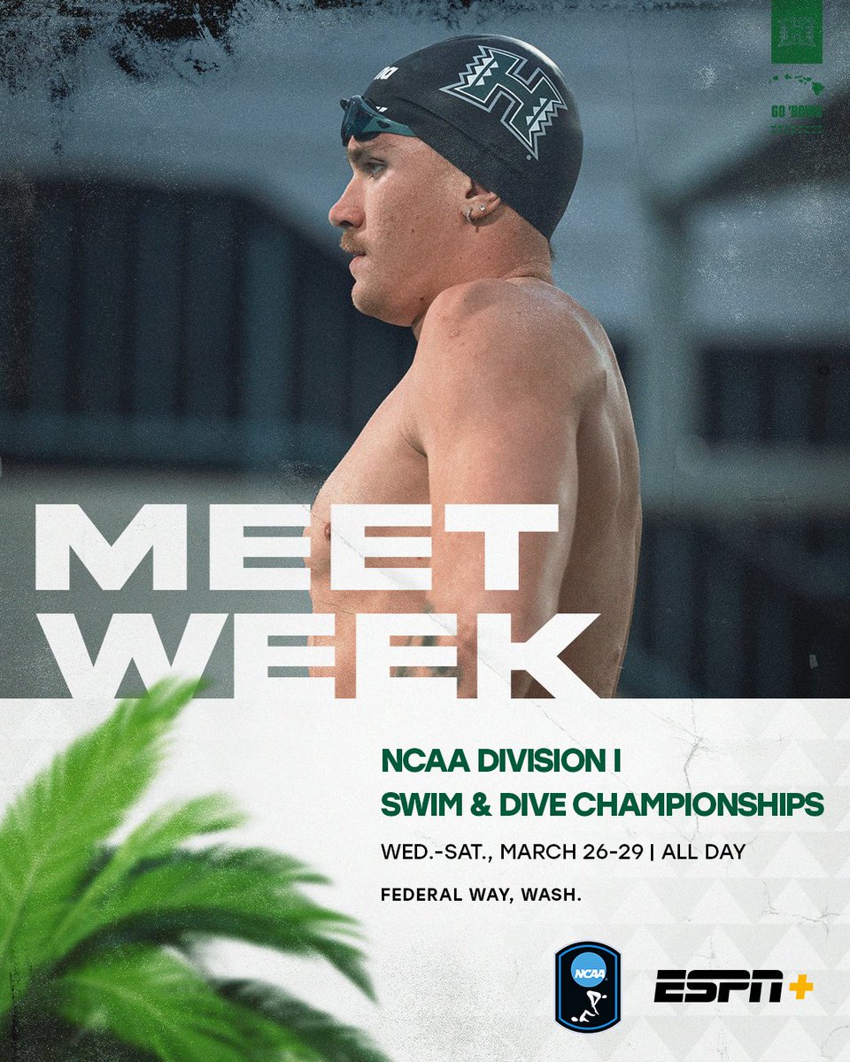 It’s Ostrowski Week!

🏊‍♂️ 50 free prelims | Thursday, March 27 at 1:00 p.m. ET (7:00 a.m. HT)
🏊‍♂️ 50 free finals | Thursday, March 27 at 9:00 p.m. ET (3:00 p.m. HT)

#GoBows