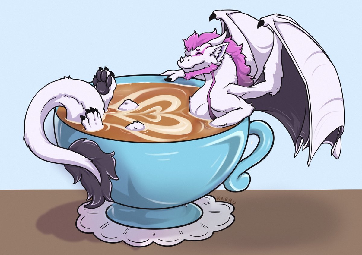 kaeru_ro's tweet photo. Beans...

(Cappuccino YCH for Brixxy, thank you!)
#dragon #furry #cappuccino #ych https://t.co/PiB3ZDxCPq