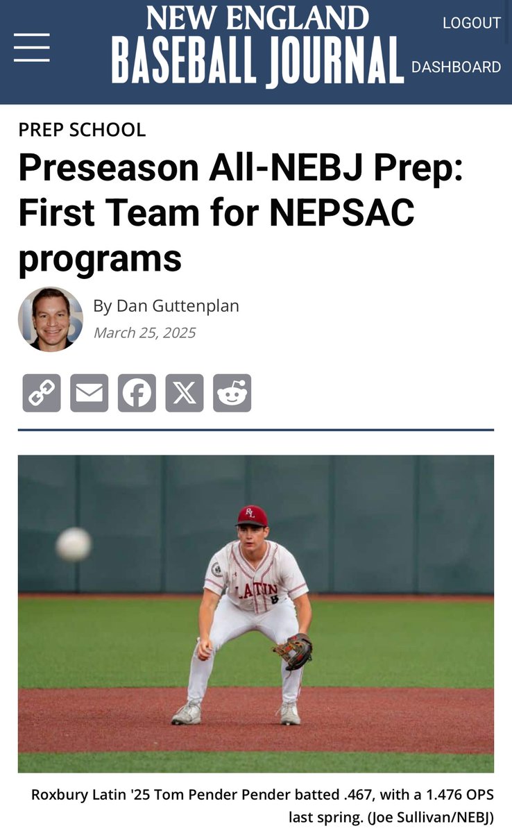 Roxbury Latin Baseball tweet media