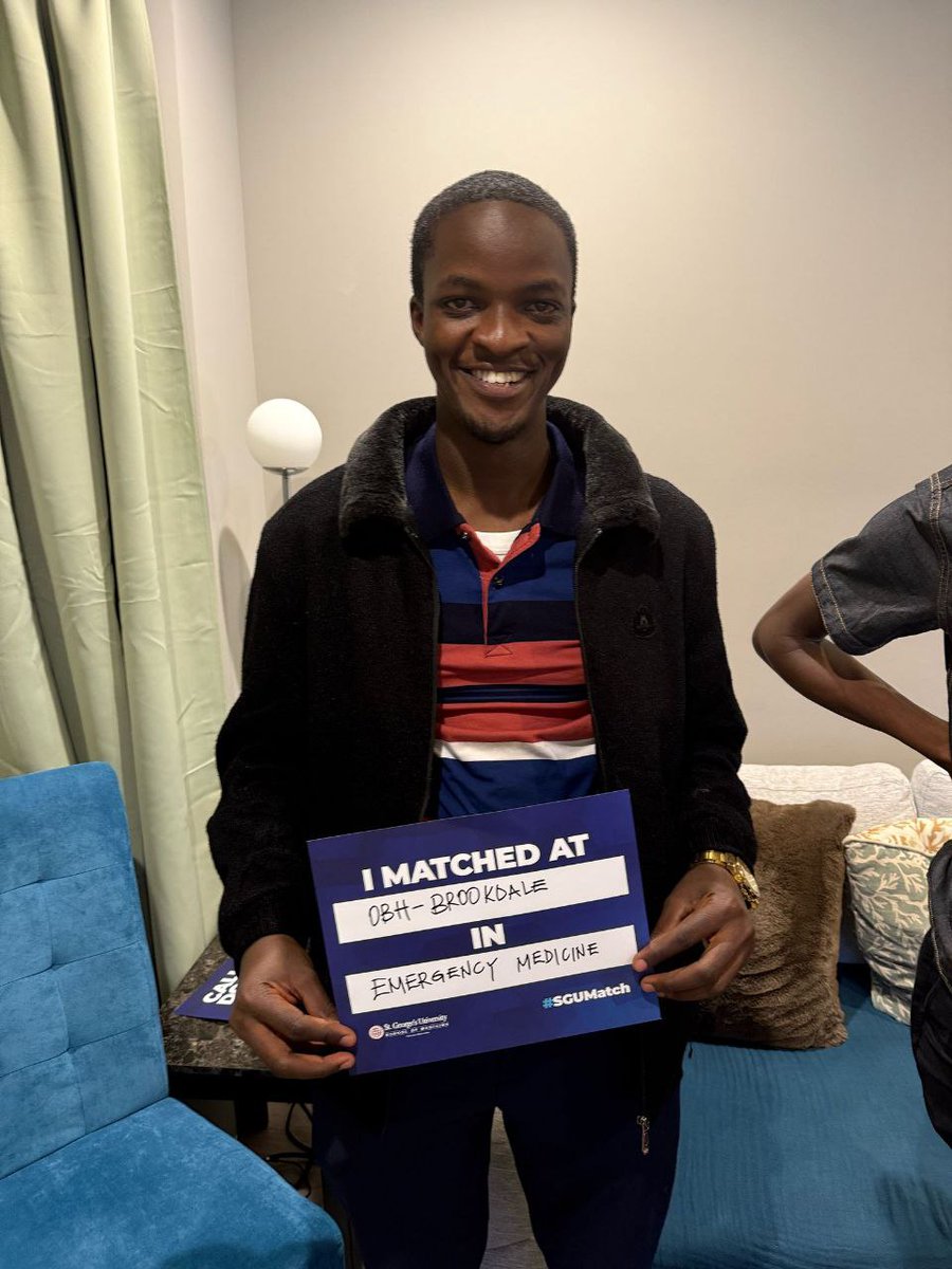Denis Kiragga (@deniskiragga) on Twitter photo #MarchMadness or #MatchMadness
Celebrating a Noble person who matched.
Congratulations Dr. Janice Emergency Medicine at <a href="/StGeorgesU/">St. George's University</a> #MarchMadness or #MatchMadness
Celebrating a Noble person who matched.
Congratulations Dr. Janice Emergency Medicine at <a href="/StGeorgesU/">St. George's University</a>