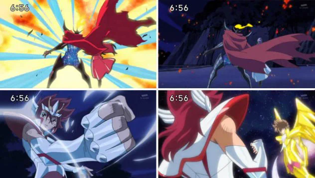 la historia de Koga es sublime,criado por dos mujeres que considero su familia,el "padre" desaparecido,el cargar con las expectativas de una leyenda como pegaso,los tios y compañeros que conoce y como interactuan en una guerra,las muertes que tiene que cargar junto a su maldicion
