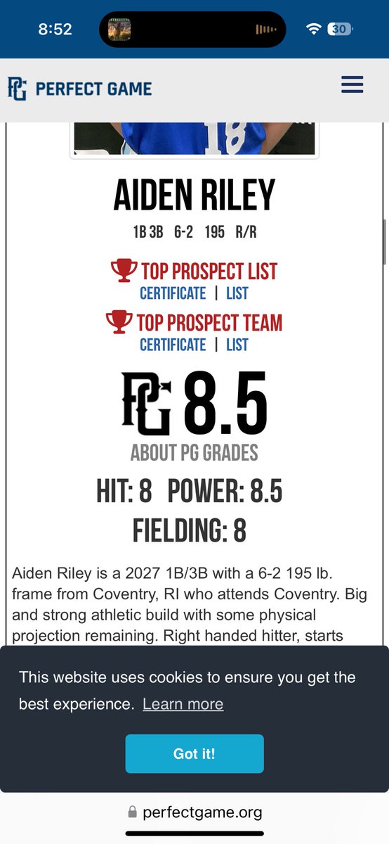 Aiden Riley (@aidenriley3355) on Twitter photo Thank you for the updated stats!
<a href="/PerfectGameUSA/">Perfect Game USA</a>
<a href="/BUncommitted/">Baseball_Uncommitted</a>
@BBUncommitted
<a href="/UncommittedUsa/">UncommittedPlayersUSA</a>
<a href="/CoastRecruits/">Coast 2 Coast Recruits</a> Thank you for the updated stats!
<a href="/PerfectGameUSA/">Perfect Game USA</a>
<a href="/BUncommitted/">Baseball_Uncommitted</a>
@BBUncommitted
<a href="/UncommittedUsa/">UncommittedPlayersUSA</a>
<a href="/CoastRecruits/">Coast 2 Coast Recruits</a>