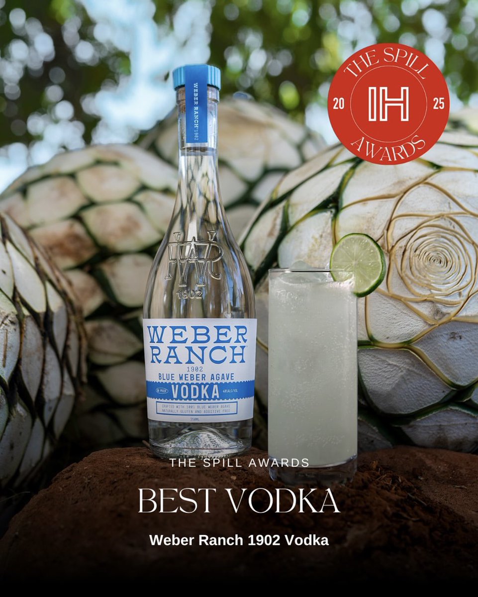 Weber Ranch Vodka (@weberranchvodka) on Twitter photo We are so honored to receive the award for Best Vodka of 2025 from The Spill Awards by <a href="/InsideHook/">InsideHook</a>! Read more here! 🍸 insidehook.com/spirits/best-s… We are so honored to receive the award for Best Vodka of 2025 from The Spill Awards by <a href="/InsideHook/">InsideHook</a>! Read more here! 🍸 insidehook.com/spirits/best-s…