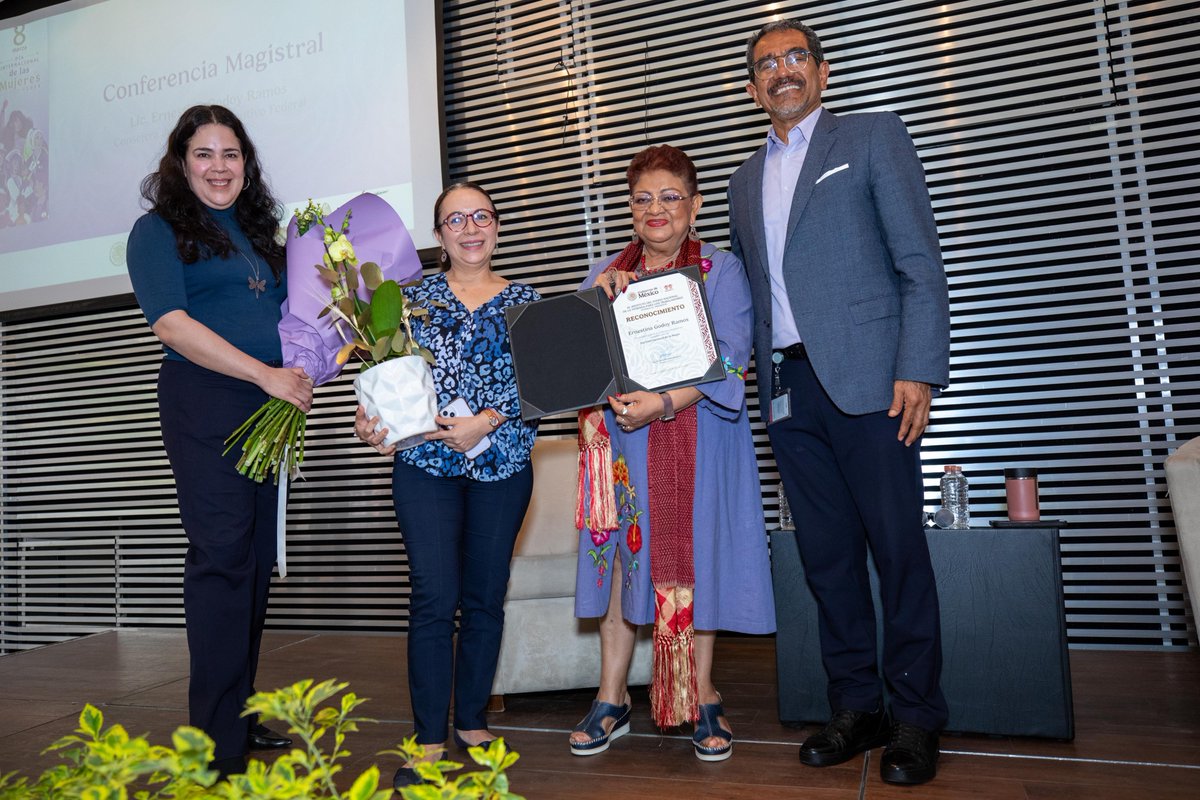 Agradecemos a <a href="/ErnestinaGodoy_/">Ernestina Godoy Ramos</a>, Consejera Jurídica del Ejecutivo Federal, por impartir una conferencia magistral para nuestras personas colaboradoras, donde generó conciencia sobre los avances y temas pendientes en materia de igualdad de género.

Sin duda alguna, es una mujer