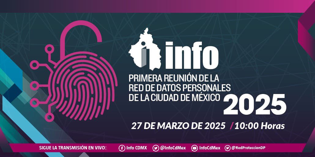 🔈Atención sujetos obligados de la CDMX, los invitamos a la 1era reunión de la REDPDP 2025 
Regístrate aquí: us02web.zoom.us/meeting/regist…