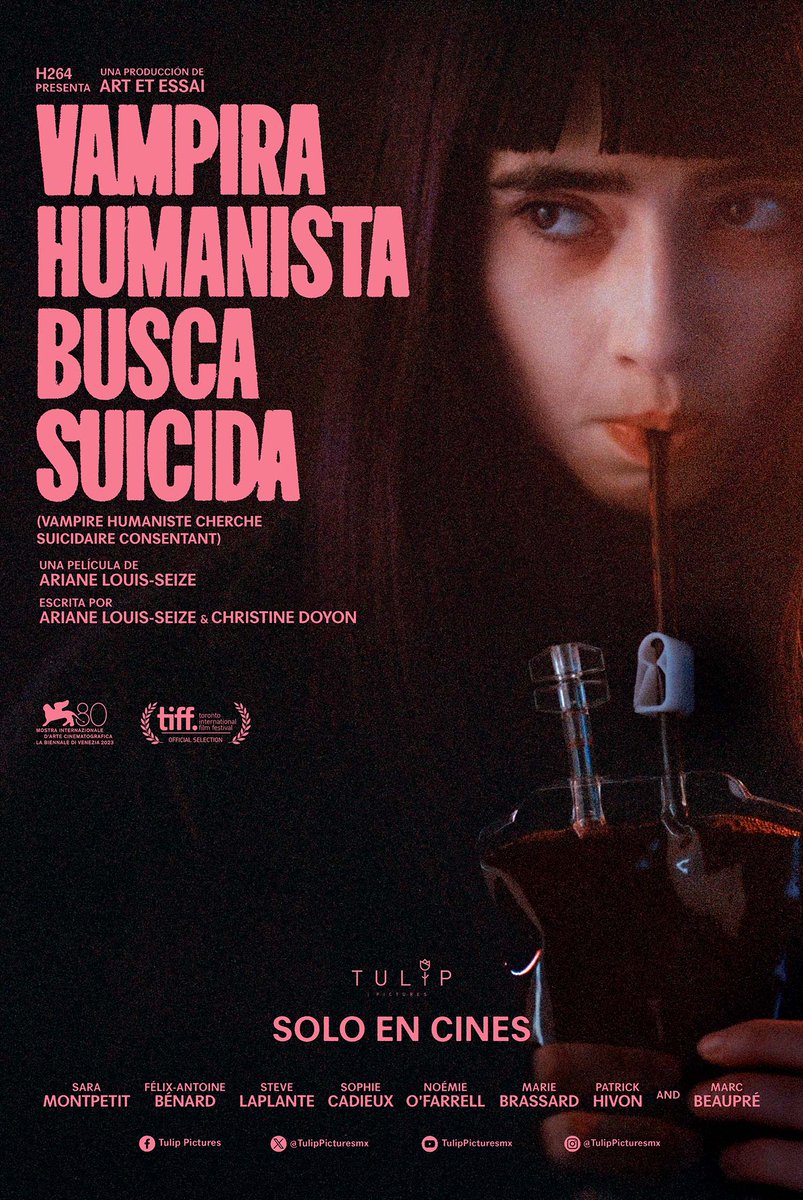 Sasha, una adolescente vampiro con 68 años de edad, se resiste a cazar humanos para alimentarse. VAMPIRA HUMANISTA BUSCA SUICIDA (2023) es la ópera prima de la cineasta Ariane Louis-Seize el cual, se desarrolla como un coming of age que ahonda en la psique adolescente de manera