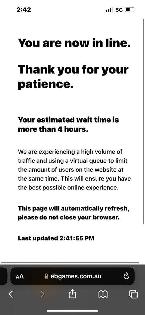 solarkice's tweet photo. @EBGamesAus i got past queue fast tried ordering so many times so many net codes i gave up and come back to this 💀💀💀💀💀💀💀💀 https://t.co/hJXCdrdU1v