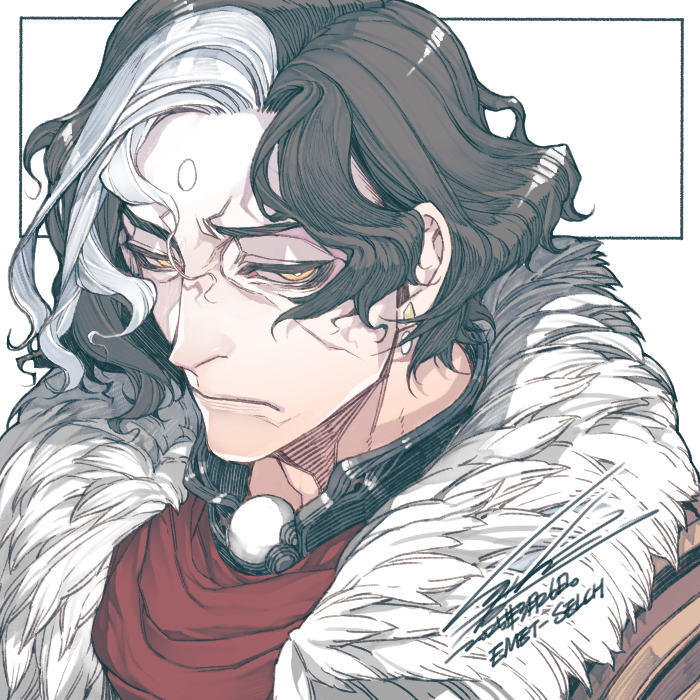 kugelcruor_Draw's tweet photo. [FF14]
황제
皇帝

개인적으로는 에메쨩을 약간 마르고 괴팍하고 지쳐 보이는 이미지로 그리는걸 좋아함.
個人的にはエメちゃんをすこし痩せて気難しく疲れたイメージで描くのが好き。 https://t.co/gF37tH3qWB