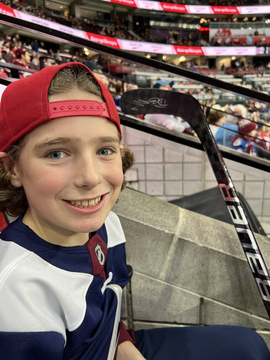 Moss_83's tweet photo. March 20 in Ottawa, I think @DevonToews6 got a new fan! Thanks to the training staff…after the hockey season he has had, this is exactly what he deserved! https://t.co/y8eAXSa0f9