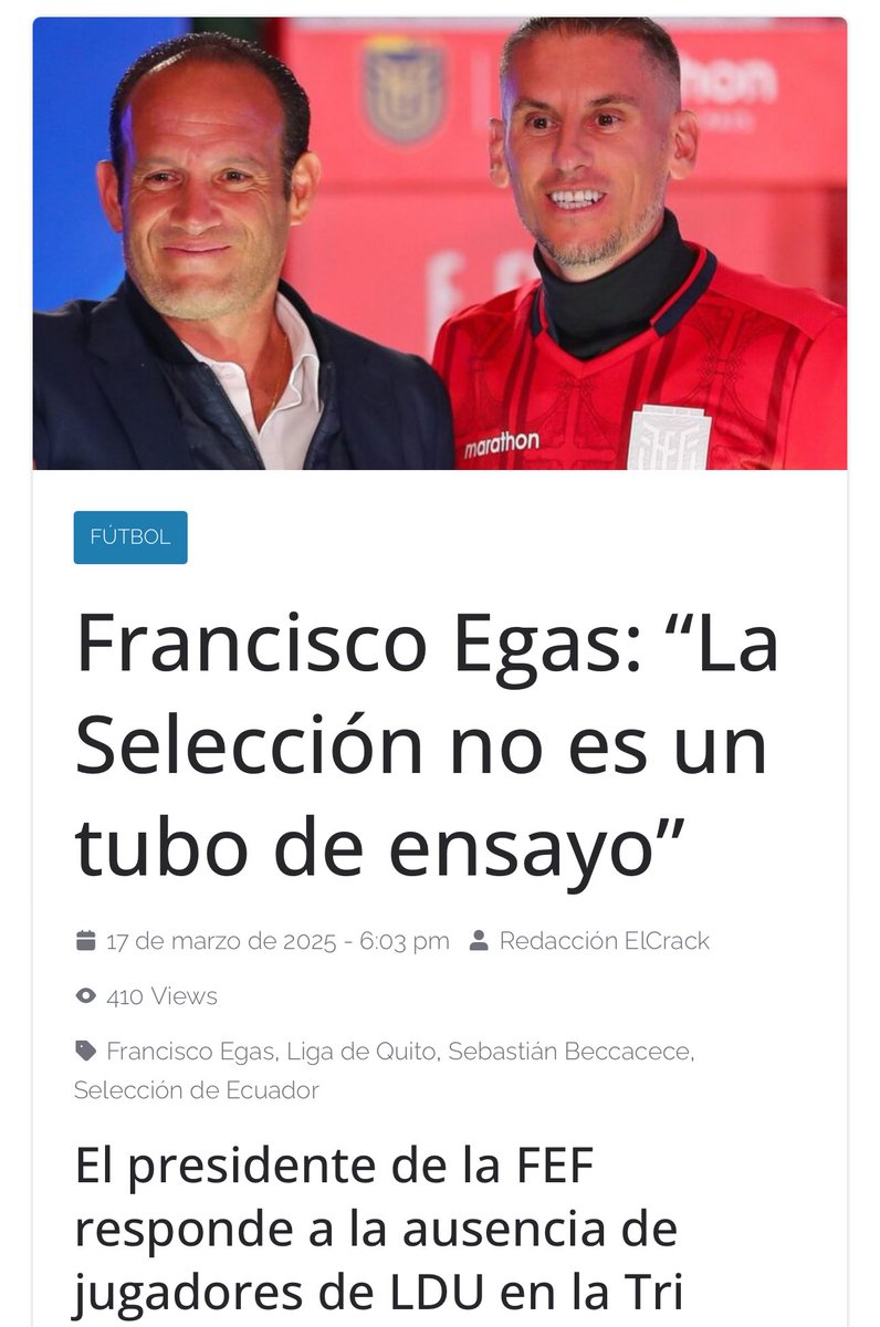 Si la inclusión de un chico de 17, que está debutando en el fútbol profesional en unas Eliminatorias, no es un TUBO de ENSAYO… ¿entonces, qué es?

Lo dijo hace una semana para explicar que ya el grupo está “consolidado”. Pero aquí entran y salen sparrings e invitados.