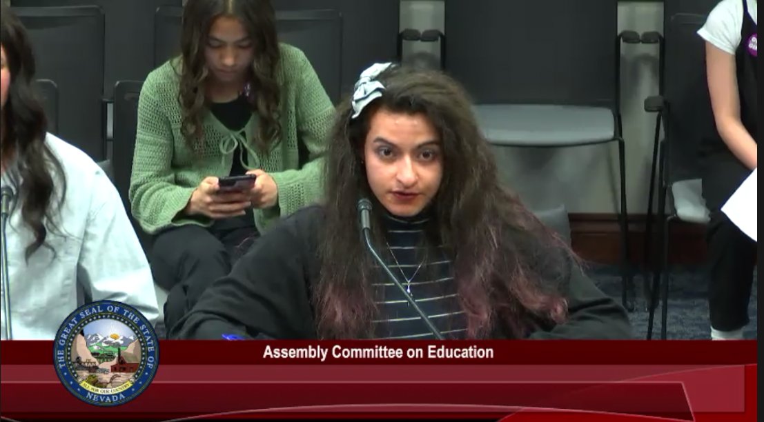 NSEAOnline's tweet photo. NSEA Aspiring Educator Miles Shanor spoke on behalf of all educators, urging the #NVLeg to not forget about ESPs and OLEPs by amending AB398. While AB398 addresses compensation for certain hard-to-fill positions, it excludes other educators who are also in hard to fill positions. https://t.co/P3ymx0NRif