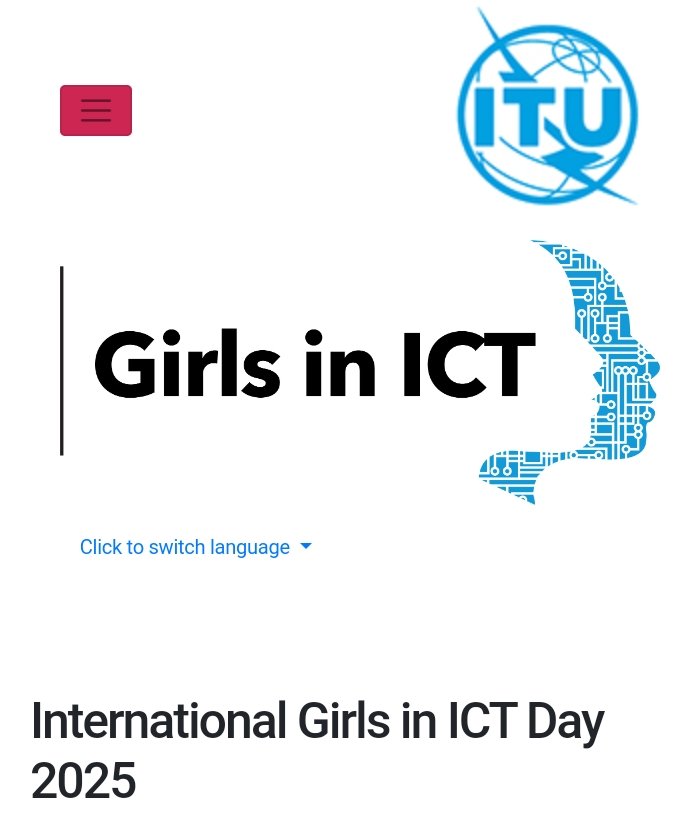 carloslopez_lpz's tweet photo. International Girls in ICT Day 2025, #24DeAbril

Día Internacional de las Niñas en las TIC, bajo el lema:
“Niñas en las TIC para una #TransformaciónDigital inclusiva”. https://t.co/vWpgOoCR5b