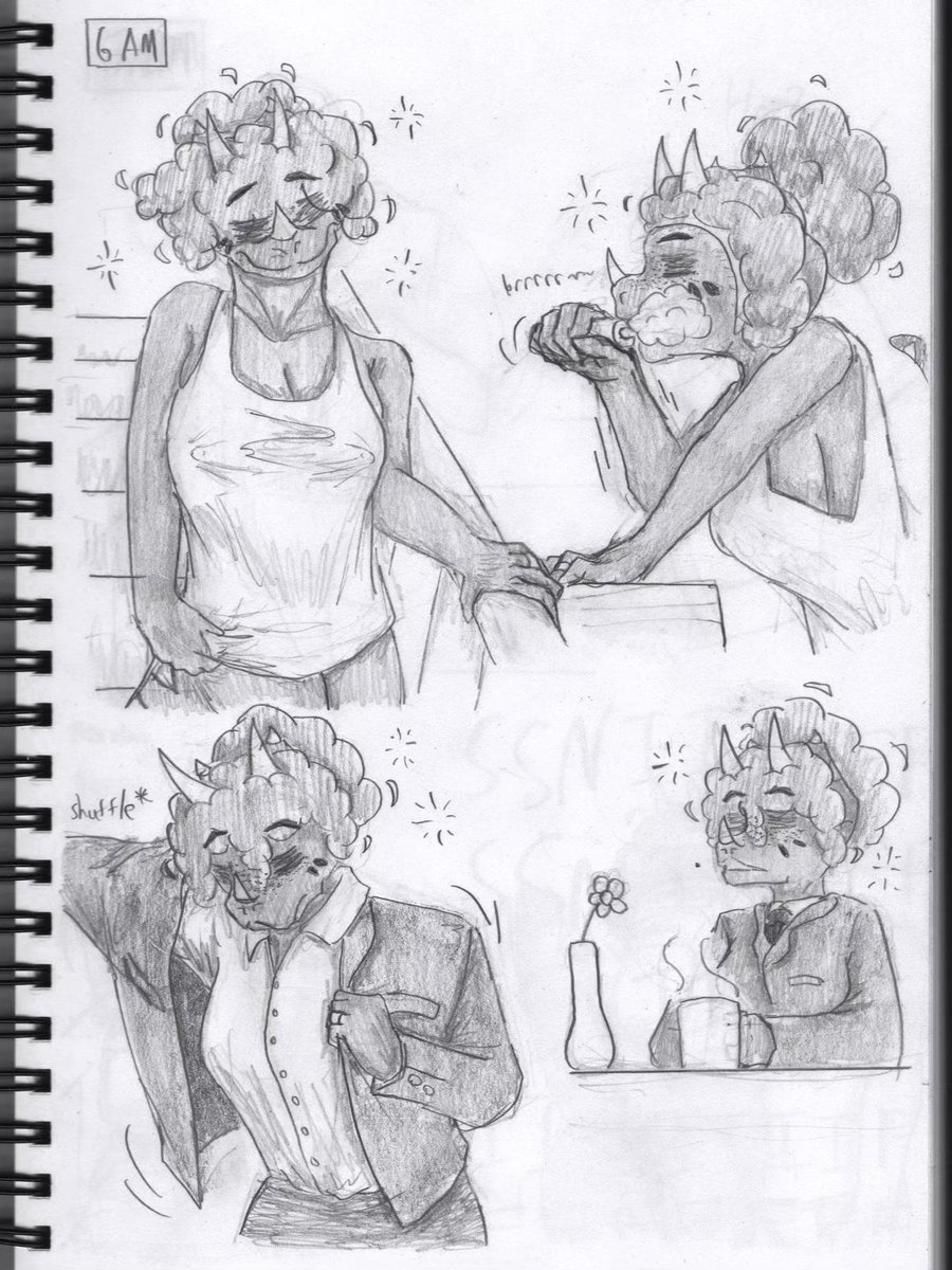 Elkreyben's tweet image. Trish&apos;s Tuesday: Morning Routine

Original: reddit.com/r/SnootGame/s/…
#Snootgame #Snootgameart