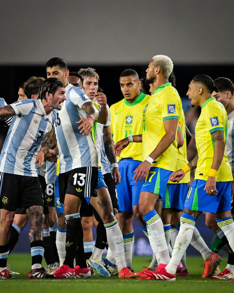 brfootball's tweet photo. This is Argentina vs. Brazil 🌶️ https://t.co/6EweNwhu8R