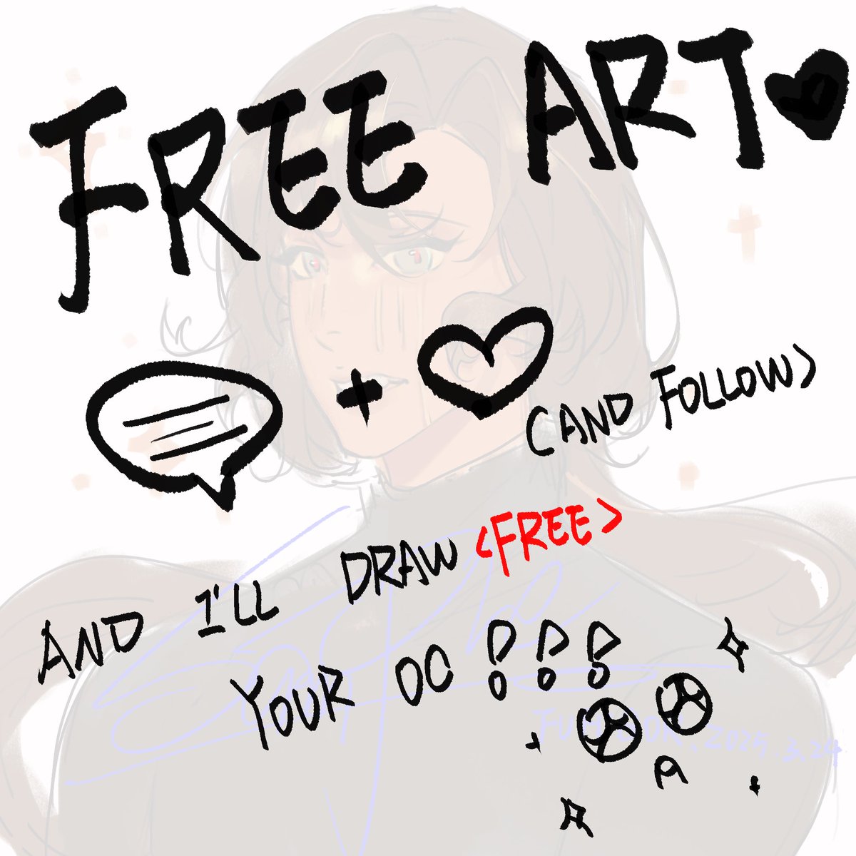 fufugor04's tweet photo. Hello, everyone in the new day! We need to make some commissioned examples, so please like and follow, and I will draw ocs for you for free!!

(Comment on your design) ◉‿◉
#freeart #smallartist #artraffle https://t.co/98zxV2wsOw