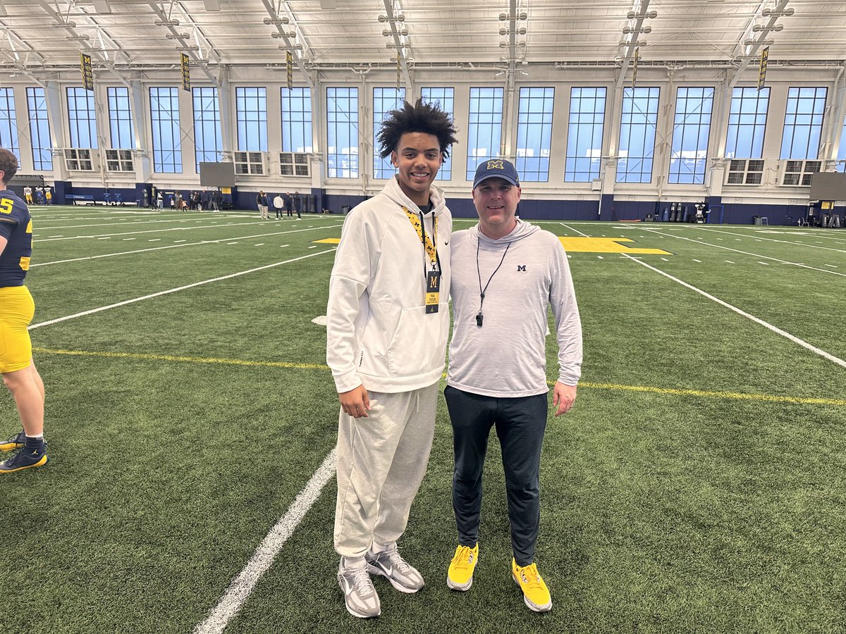 Trae Taylor (@qb6trae) on Twitter photo Loved catching up with big bros <a href="/BryceUnderwoo16/">Bryce Jay Underwood</a> <a href="/IMarion_Stewart/">I’Marion_Stewart</a> <a href="/1dubshow/">dub show</a> today <a href="/UMichFootball/">Michigan Football</a> practice. Great conversations with <a href="/Coach_SMoore/">Sherrone Moore</a> & <a href="/ChipLindsey11/">Chip Lindsey</a> all questions answered <a href="/PlayBookAthlete/">PLAYBOOK ATHLETE</a> <a href="/QBHitList/">QBHitList.com</a> Loved catching up with big bros <a href="/BryceUnderwoo16/">Bryce Jay Underwood</a> <a href="/IMarion_Stewart/">I’Marion_Stewart</a> <a href="/1dubshow/">dub show</a> today <a href="/UMichFootball/">Michigan Football</a> practice. Great conversations with <a href="/Coach_SMoore/">Sherrone Moore</a> & <a href="/ChipLindsey11/">Chip Lindsey</a> all questions answered <a href="/PlayBookAthlete/">PLAYBOOK ATHLETE</a> <a href="/QBHitList/">QBHitList.com</a>